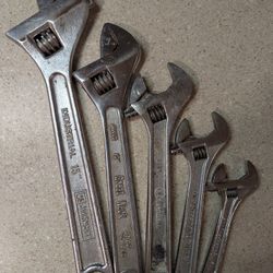 5 Piece  Adjustable Wrenches Set