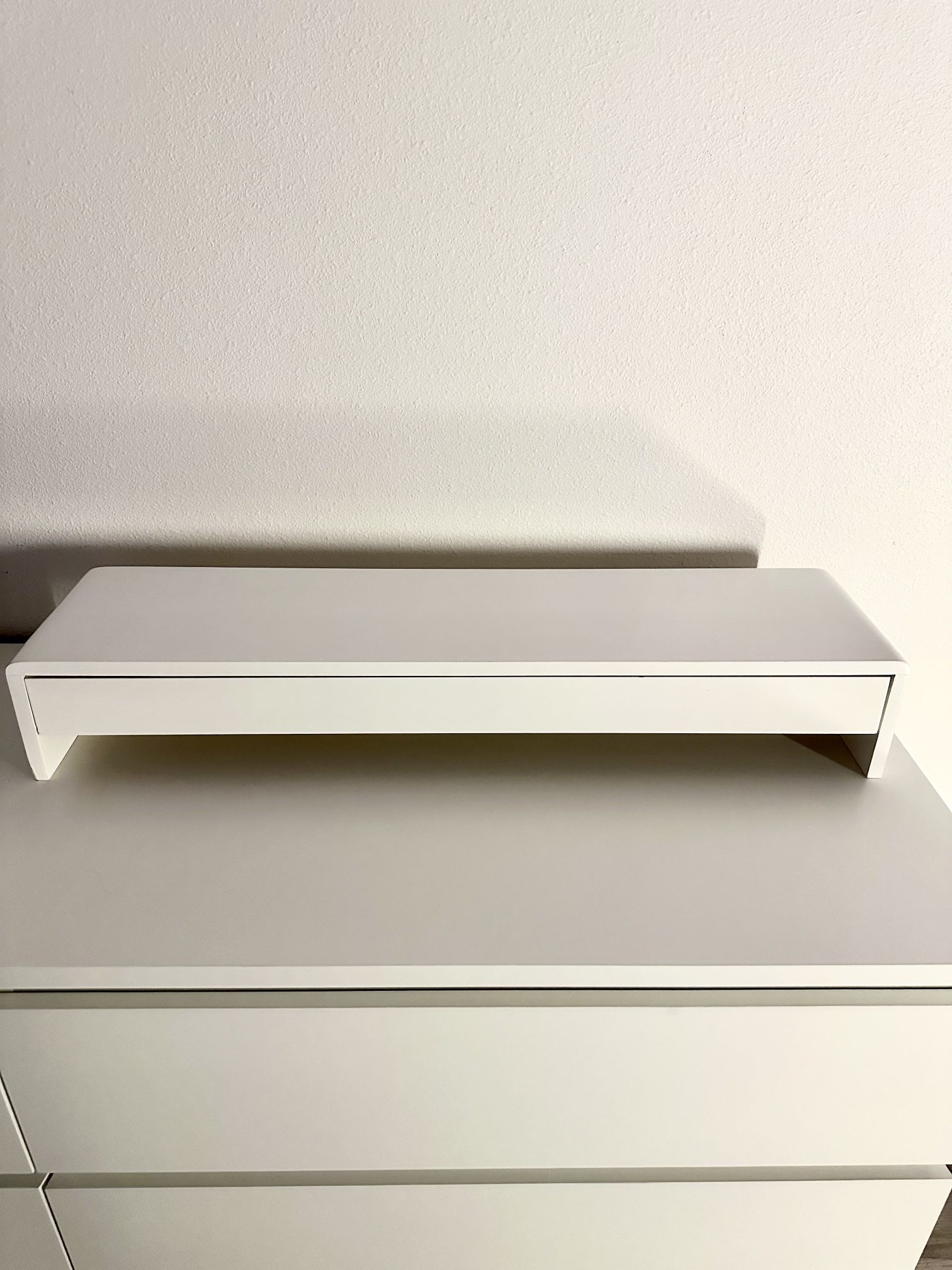 Wood Monitor Riser with Drawer – Extended Desktop Organizer Shelf (80×20×13 cm)