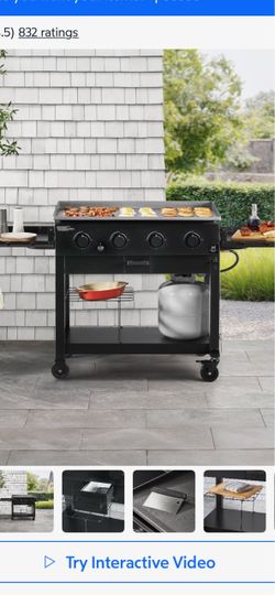 4-Burner Outdoor Flat Top Gas Griddle