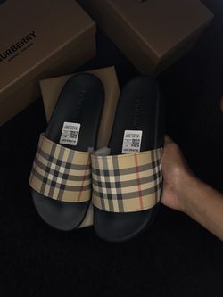 Burberry slides