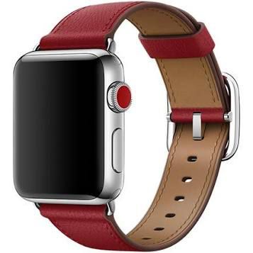 Apple Watch Classic Buckle Band (38mm) Ruby Red Leather