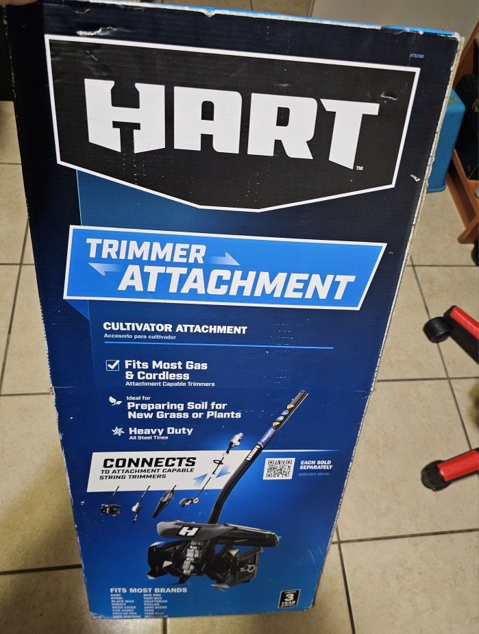 
HART Tiller Attachment (for Attachment Capable Trimmer) Brand New 