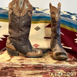 Old Gringo “Taka Brown Stud” Boots – Women’s 8.5B – Like New