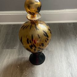 Murano Glass Oil Spot Decanter 