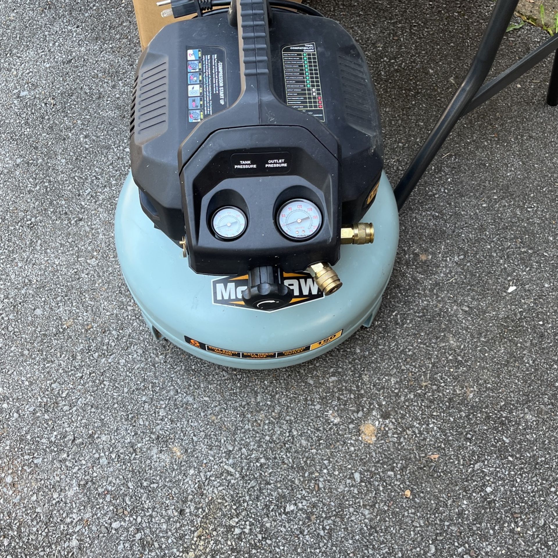 Mcgraw 110 V Pancake Compressor