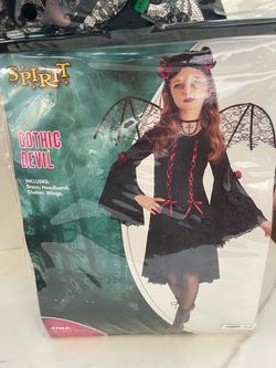 Gothic Devil Costume child 12-14