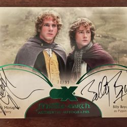 OS-DMBB NYCC 2023 Exclusive CZX middle earth 4x6 Dual auto Monaghan/Boyd /99