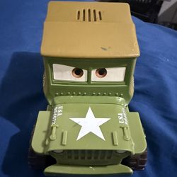 Disney Pixar Cars Mattel Shake N Go Sarge Military Truck Jeep Talking 2007 WORKS