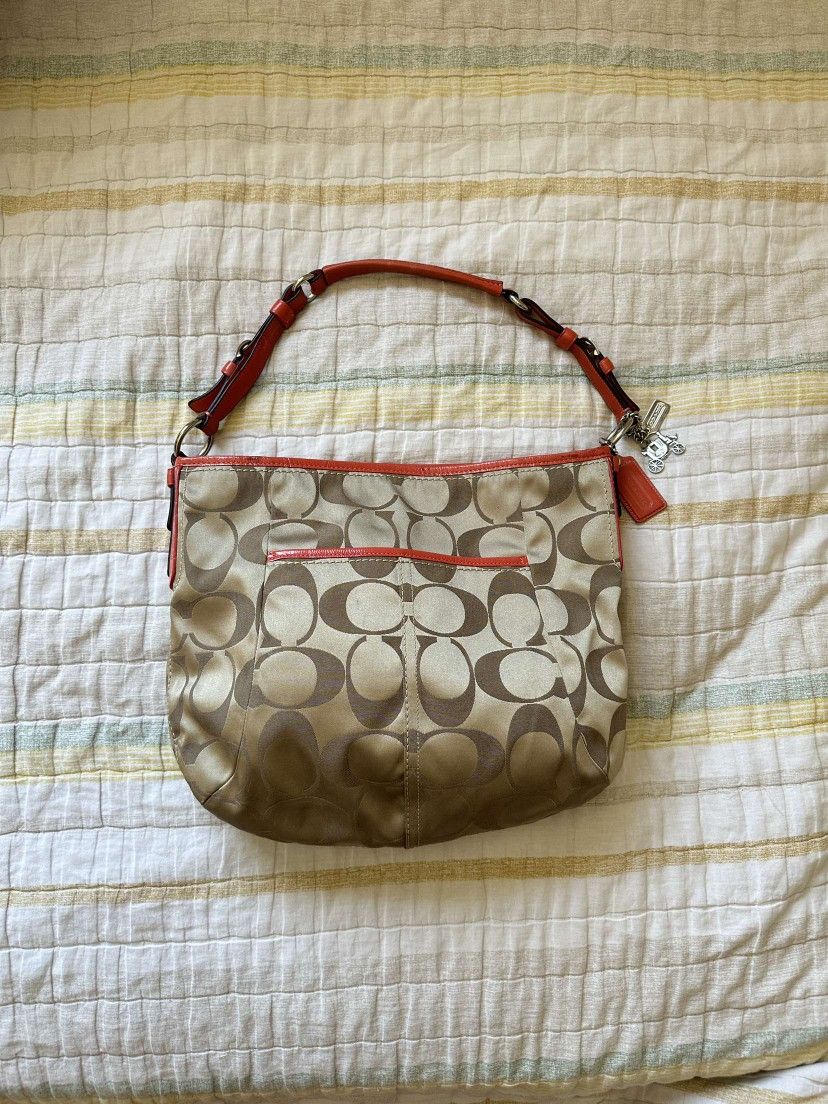 Coral Coach Purse