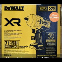 Dewalt 20v Impact Wrench 1/2 Brand New Tool Only