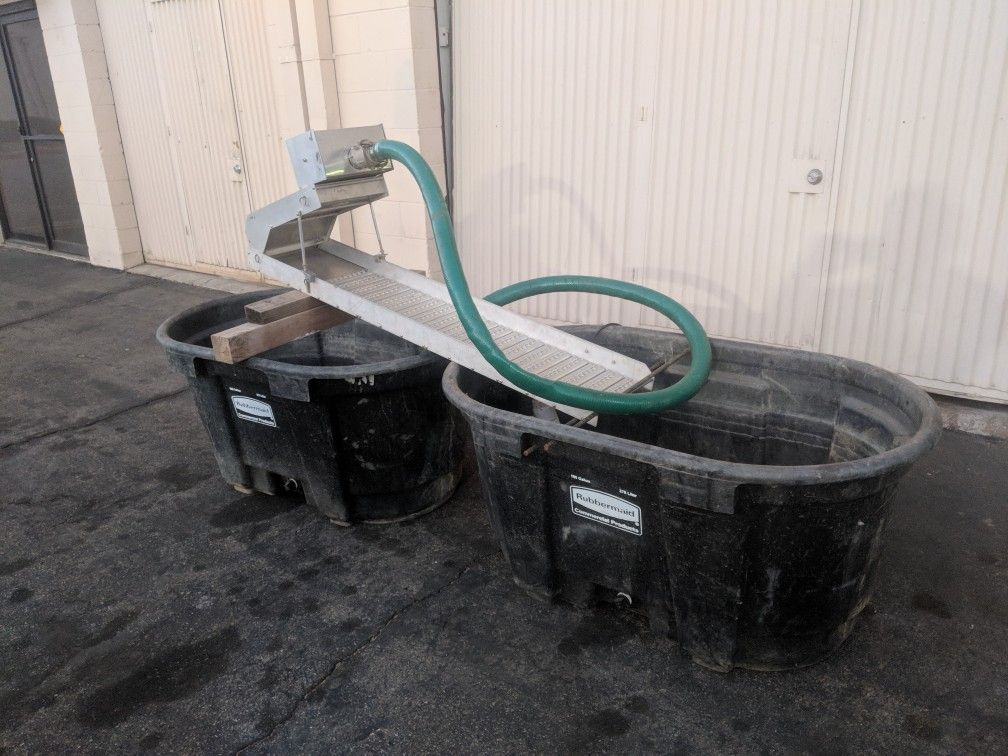 Goldwell gold mining sluice recirculating system