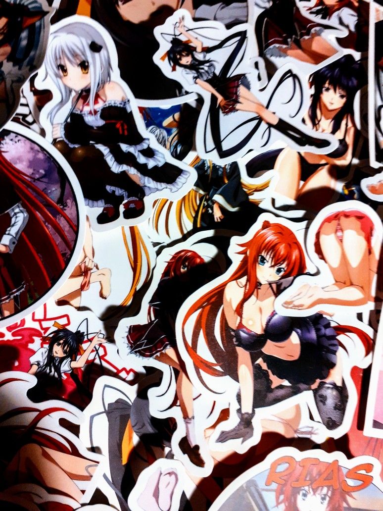 50pc Lot Vinyl Anime Stickers