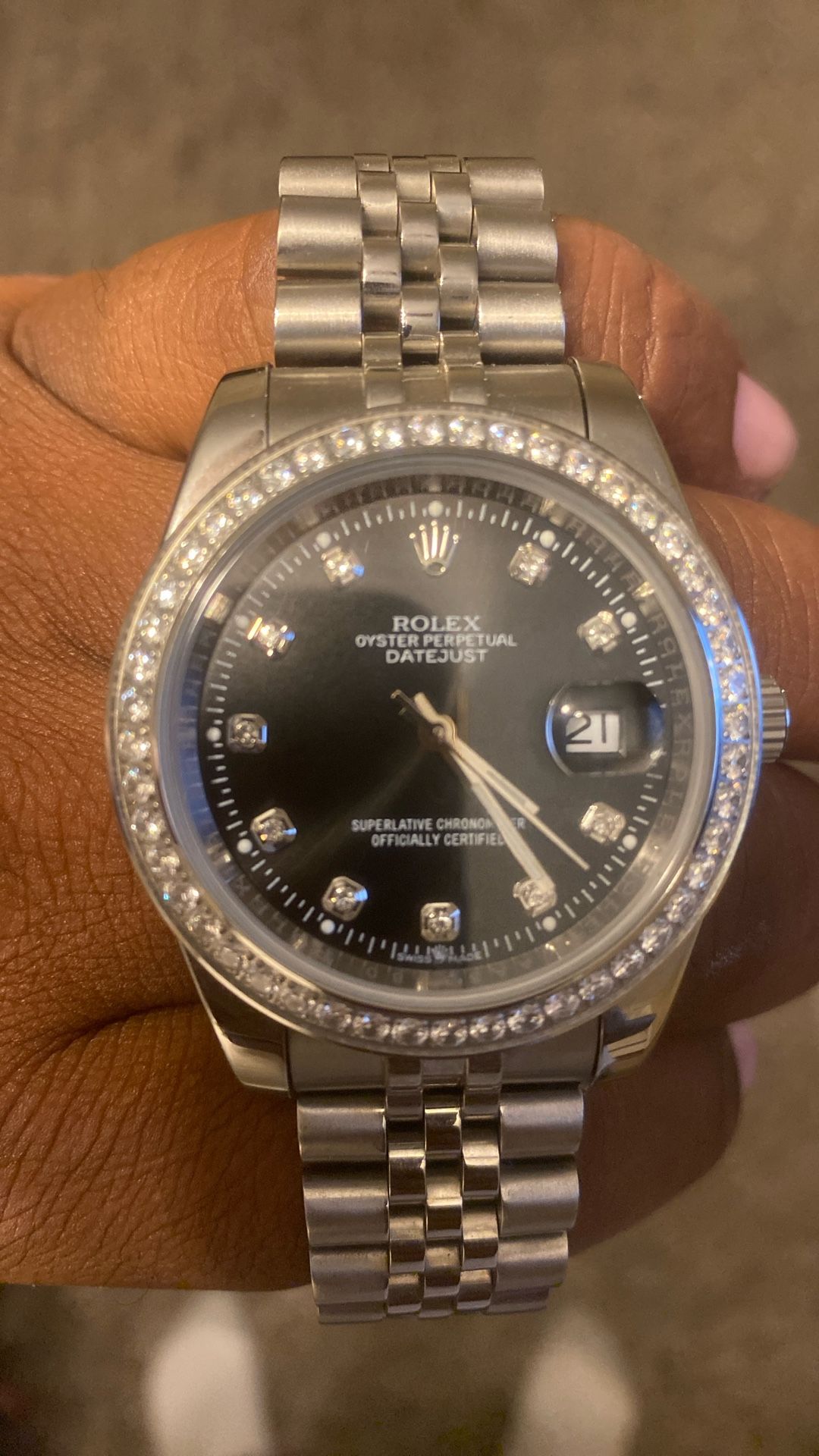 41mm Rose Gold Royal Oak AP And 41mm Rolex Date just Stainless Steel