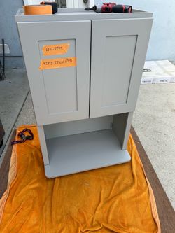 Grey Wall Microwave Cabinets (READ BELOW)