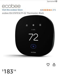 ecobee EB-STATE3LTP-02 Thermostat, Black