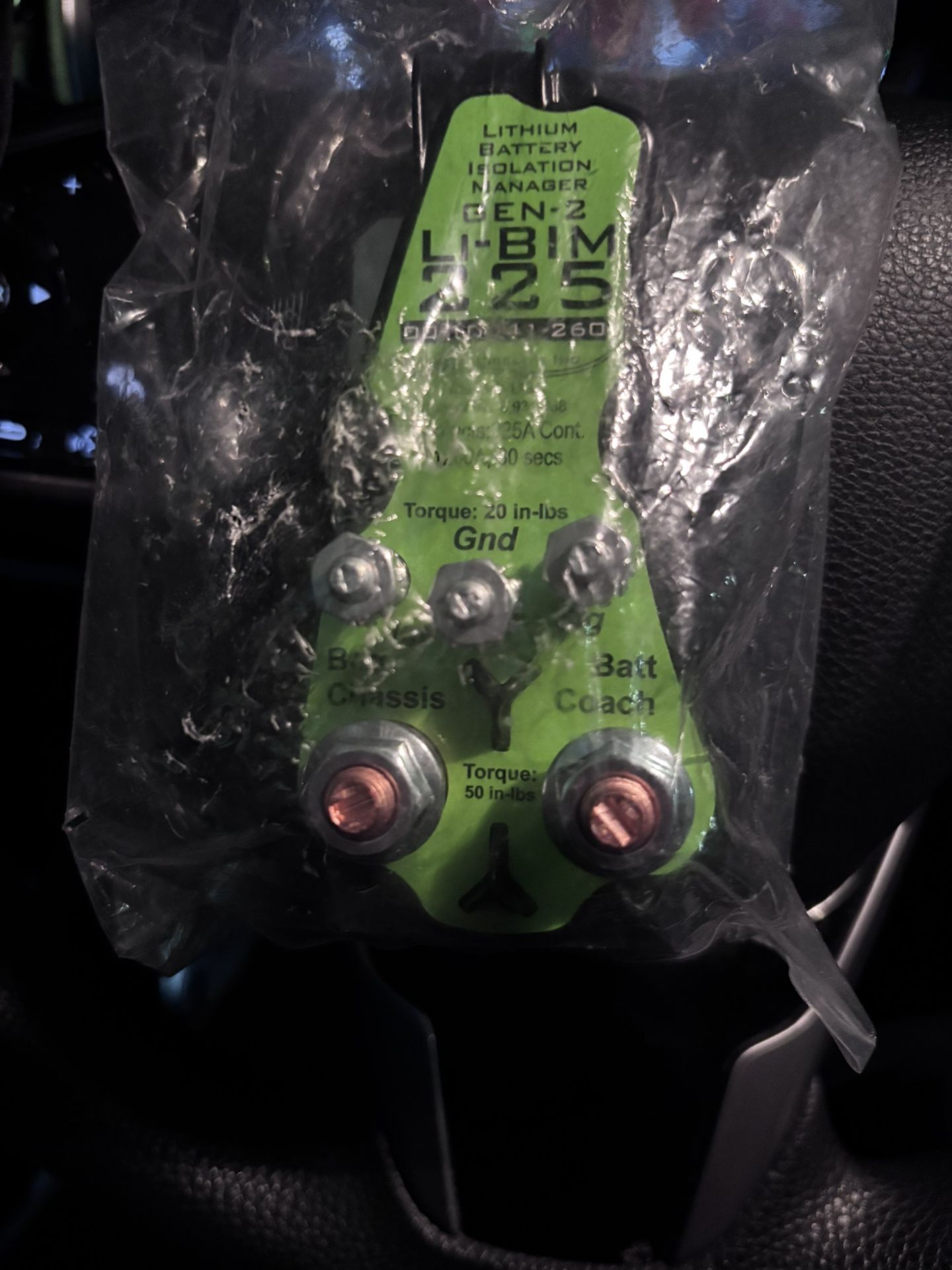 Brand New - lithium battery isolation manager