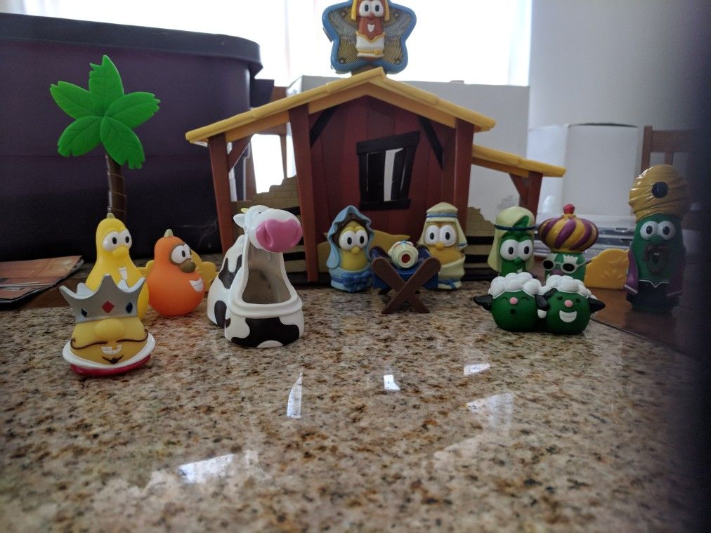 Veggie Tales Nativity Set