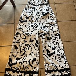 Wide Leg Ric Rac Trim jumpsuit
