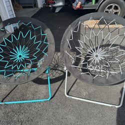 2 Bungee  Disk Chairs $45 Both