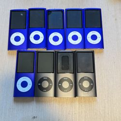 Lot of 9 iPod Nano A:1285 8/GB BROKEN Need New Batteries Parts/Repair Read Blw