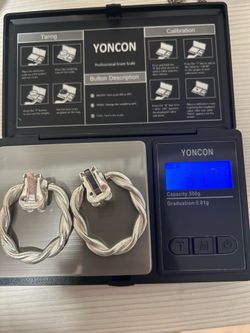 Authentic Silver Vintage Givenchy Earrings