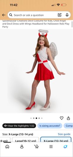 Kids Angel Devil Halloween Costume with Wings
