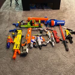 Nerf Guns $5 A Piece Or &50 For All!!!