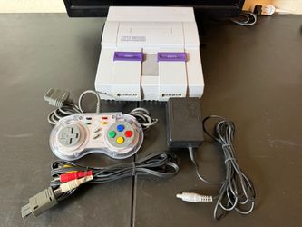 Súper Nintendo All cables & Controller