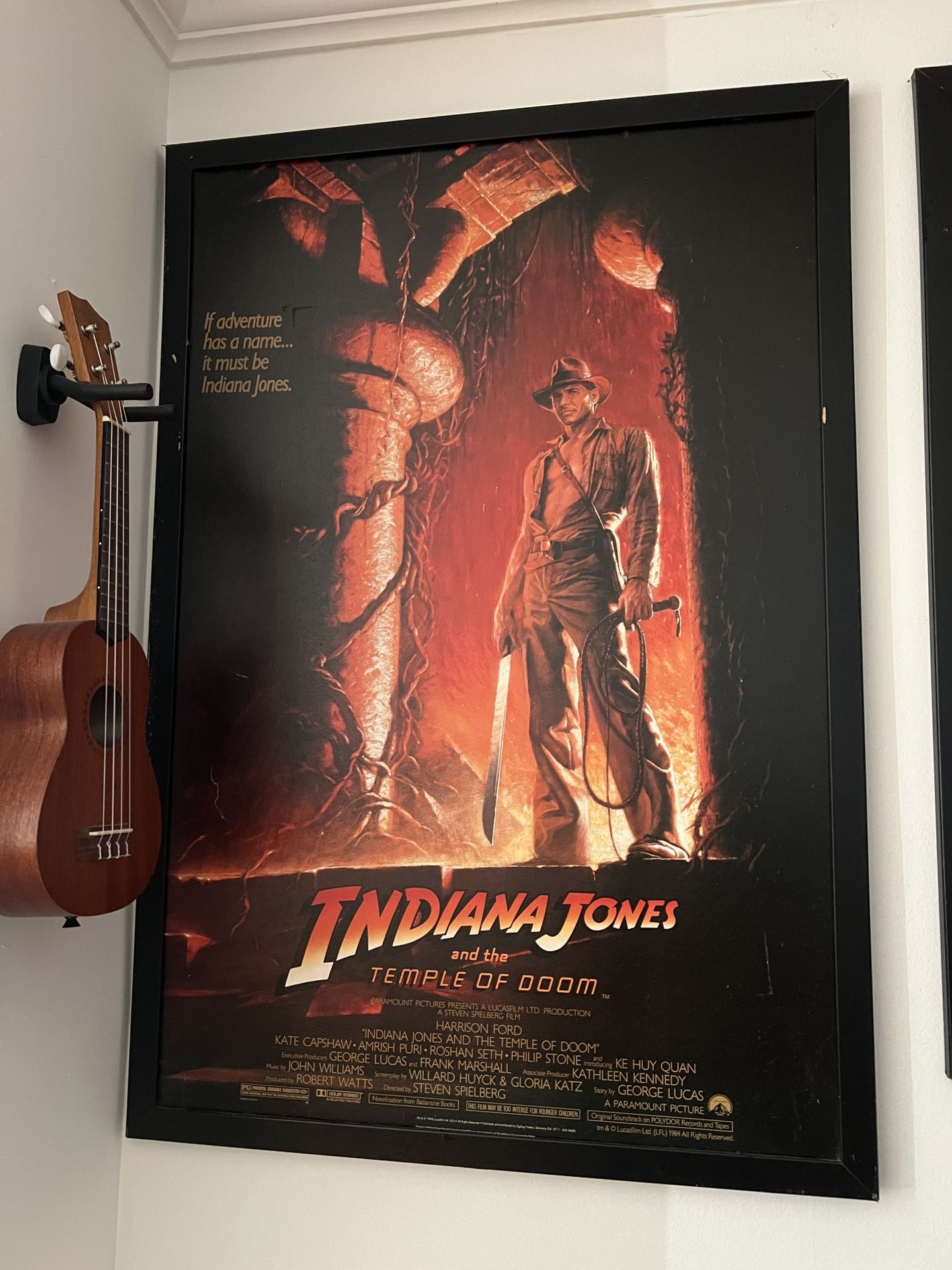 Textured Blockbuster Wood Video Poster Framed