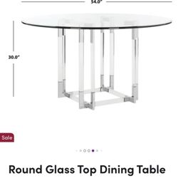 Round Dining Table (seats 4)