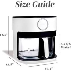 Cook With Color 5.8 Qt Glass Air Fryer