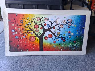 20.00Fun oil painting on canvas, I made the frame.eaay to change.20.00