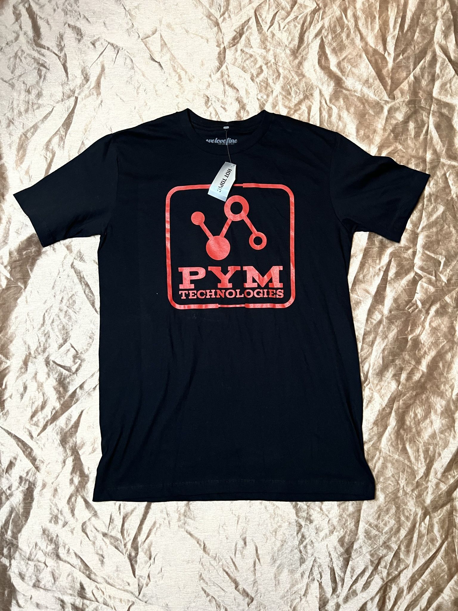 NWT Disney Marvel PYM TECHNOLOGIES T-shirt adult size MEDIUM black graphic tee s