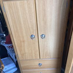 Wooden Dresser Armoire 