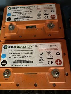 Icc Nexergy LiFeP04 38.4 Ah 491.52 Whr U1-40 Battery