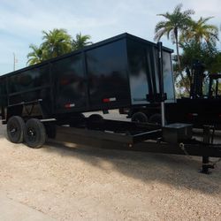 Taylor 7 × 16 High Side Dump Trailer 14k