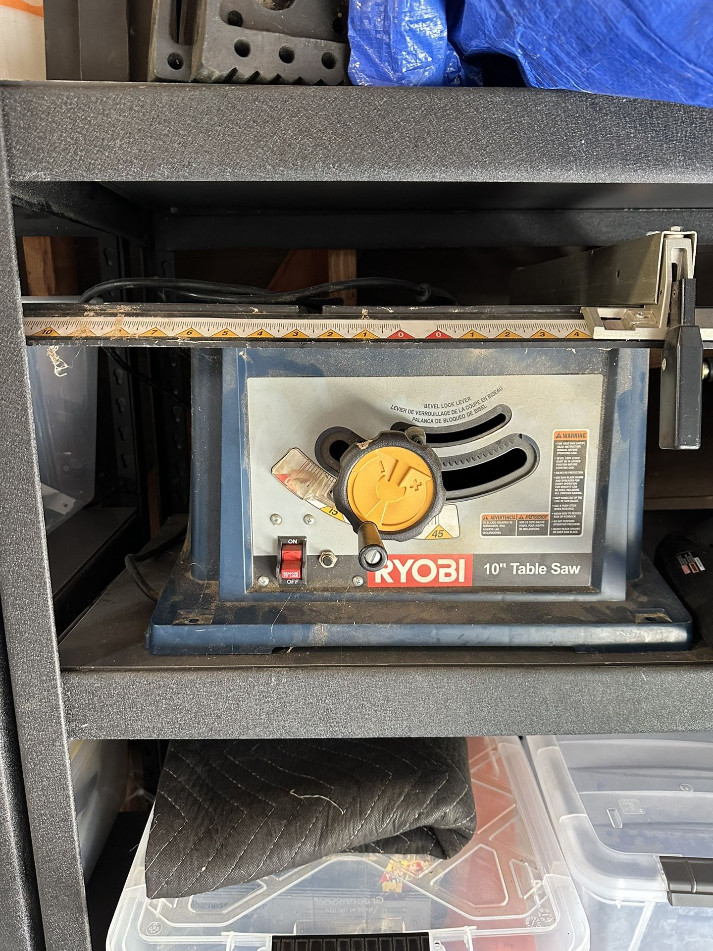 Ryobi 10” Table Saw With Blade