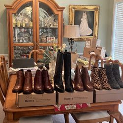 Ankle Boots Sz 8.5 and 9 Some Never Worn!  Buy Two Pair at $50 Each and get third pair FREE