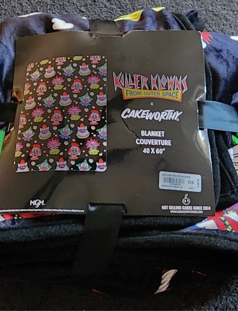 Cakeworthy Killer Klowns From Outer Space Blanket