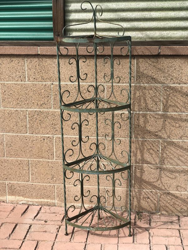 Wrought iron corner plant stand for Sale in Fullerton, CA