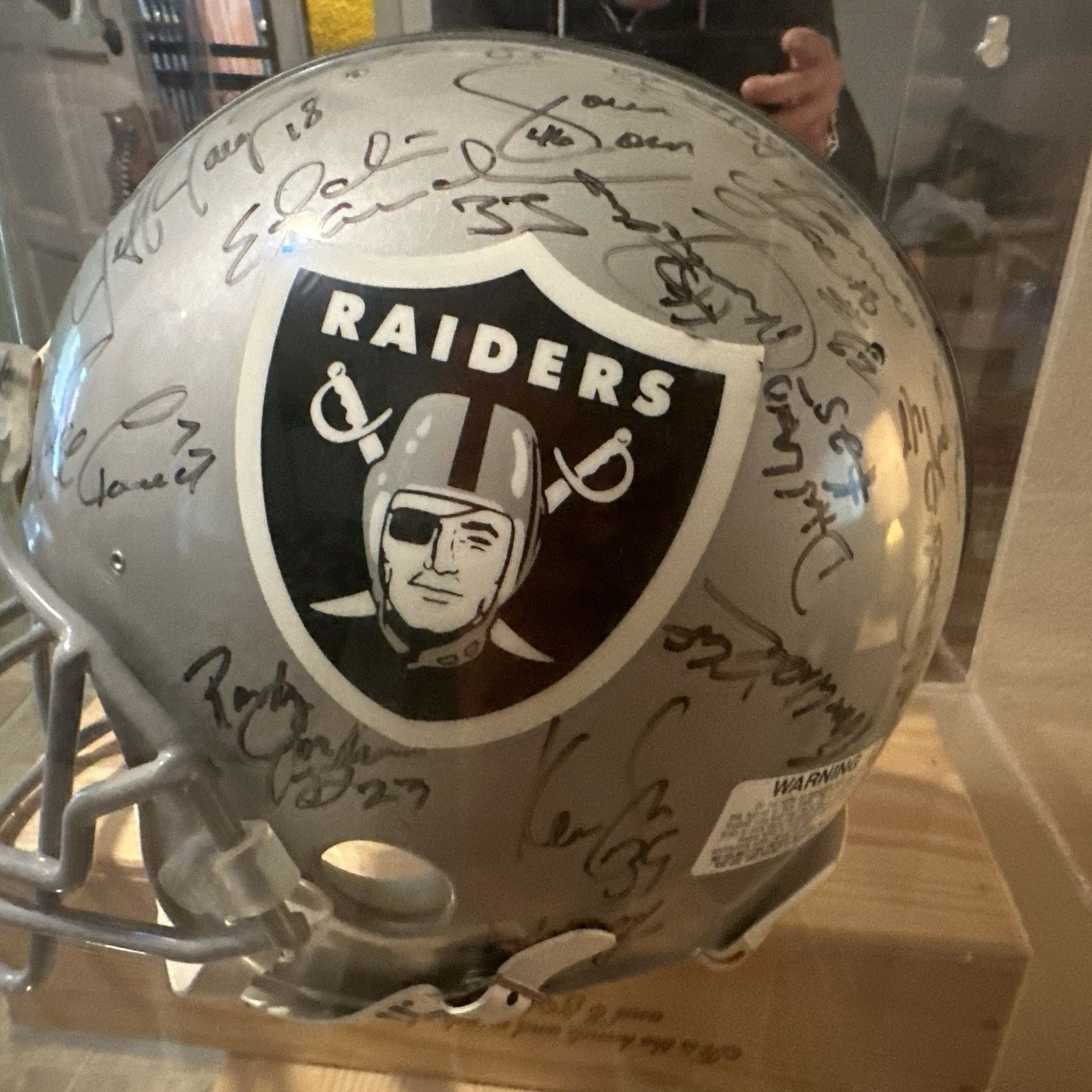 Autographed Raiders Helmet