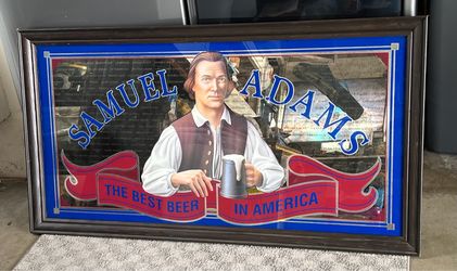 1993* Samuel Adams Brewery Best Beer in America BEECO Bar Mirror Boston #SA255