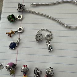 925 Charms And Bracelet NOT PANDORA 