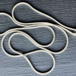 The silver chain is made in Italy