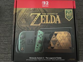 Brand new in box - Nintendo switch 2 - The Legend of Zelda - 40th anniversary