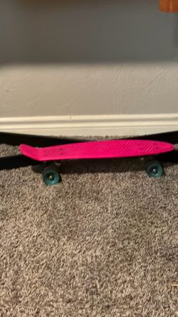 Pink mini skateboard