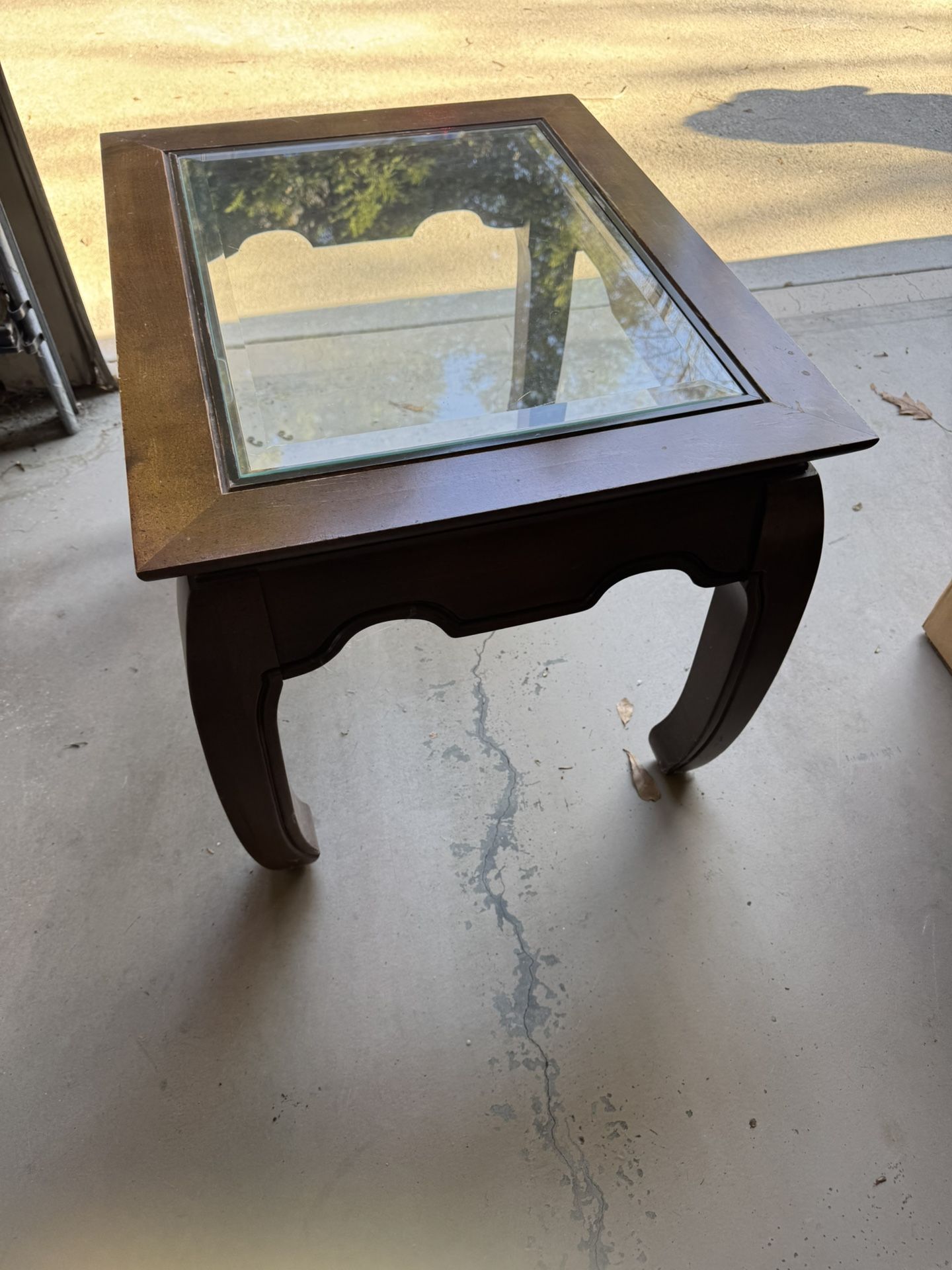 22 X 27 & 21H - Side Table - Asian Style Chow Leg