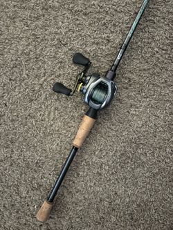Shinto curado Dc 151hg with a 7ft diawa pyrocon casting rod