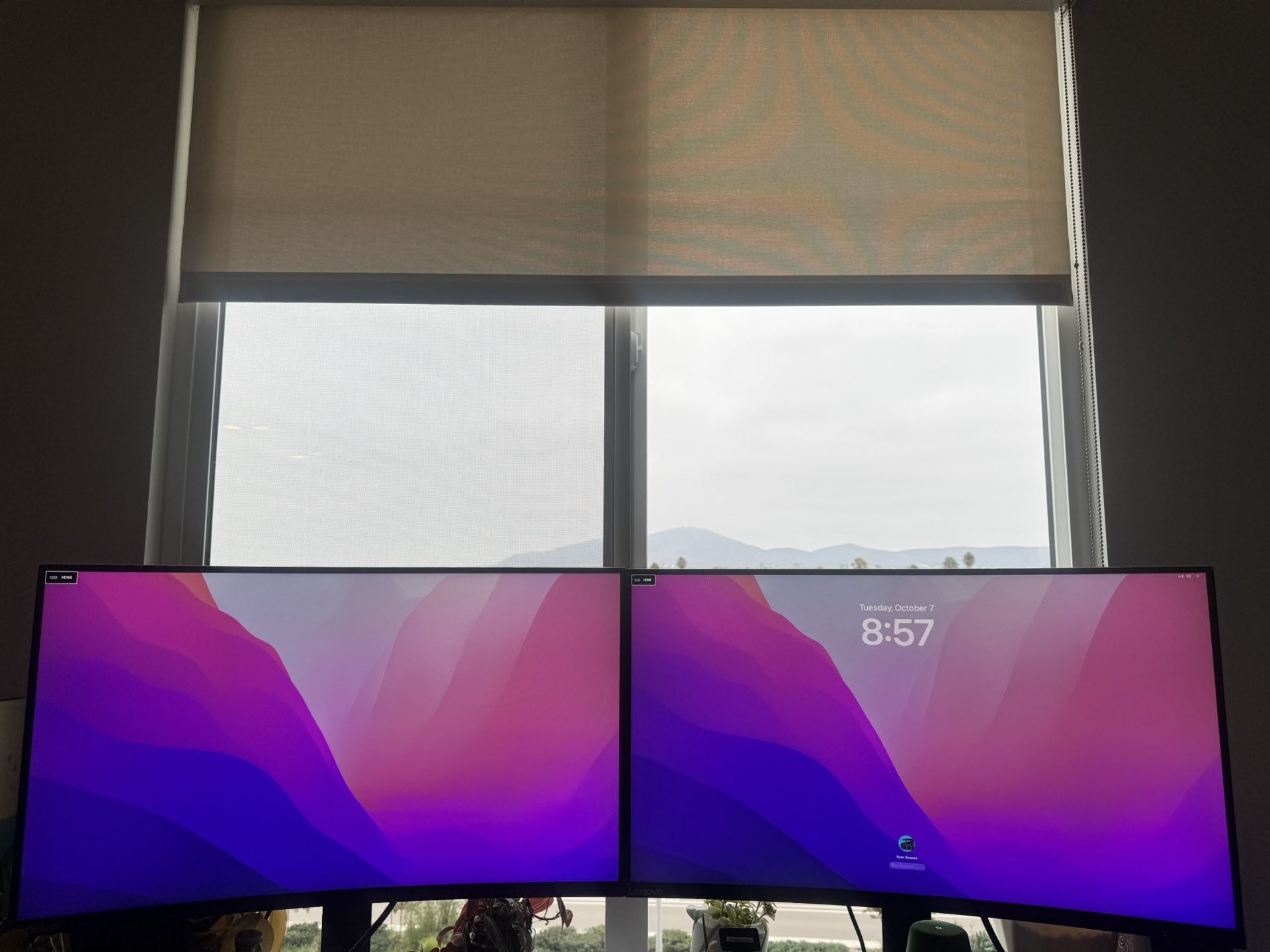 TWO LG 32 Inch Curved Monitors 