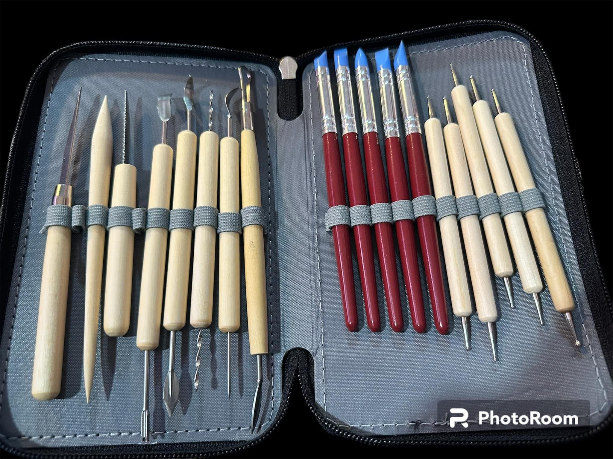 Art Sculpting Kit Containing 41 Clay Sculpting Tools & Case